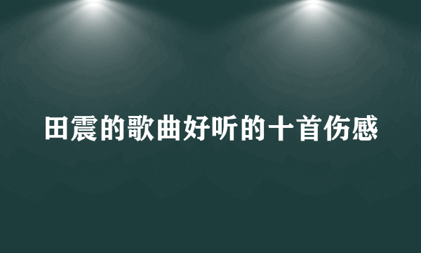 田震的歌曲好听的十首伤感