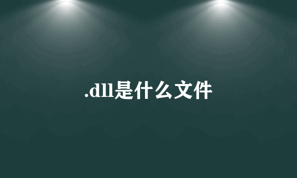 .dll是什么文件