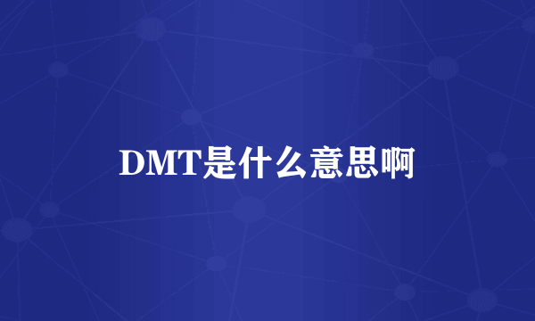 DMT是什么意思啊