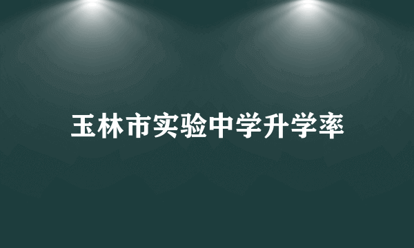 玉林市实验中学升学率