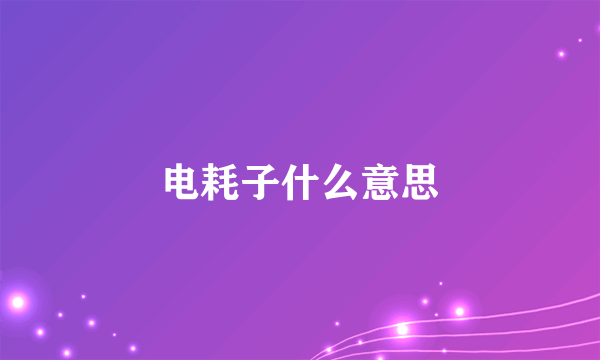 电耗子什么意思