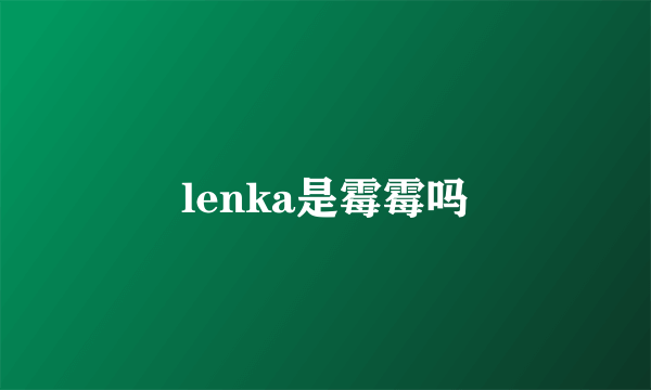 lenka是霉霉吗