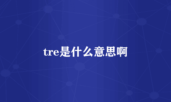 tre是什么意思啊