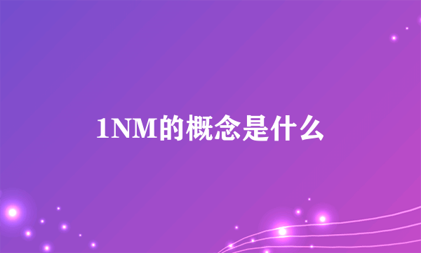 1NM的概念是什么