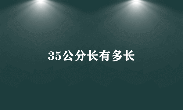 35公分长有多长