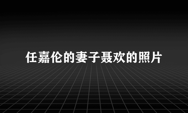 任嘉伦的妻子聂欢的照片