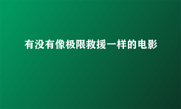 有没有像极限救援一样的电影