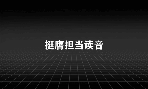 挺膺担当读音