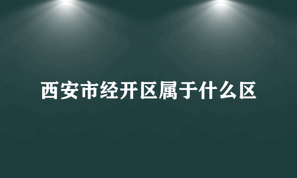 西安市经开区属于什么区