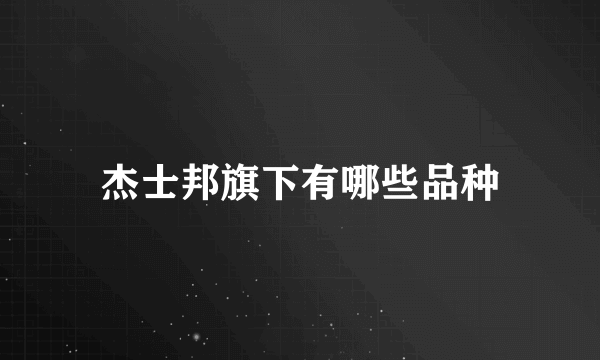 杰士邦旗下有哪些品种