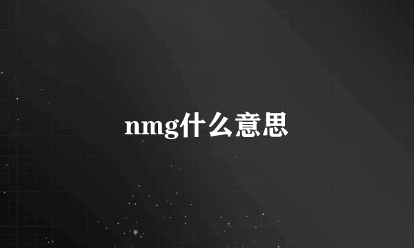 nmg什么意思