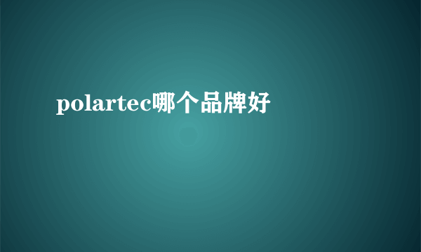 polartec哪个品牌好