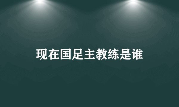 现在国足主教练是谁