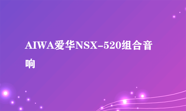 AIWA爱华NSX-520组合音响