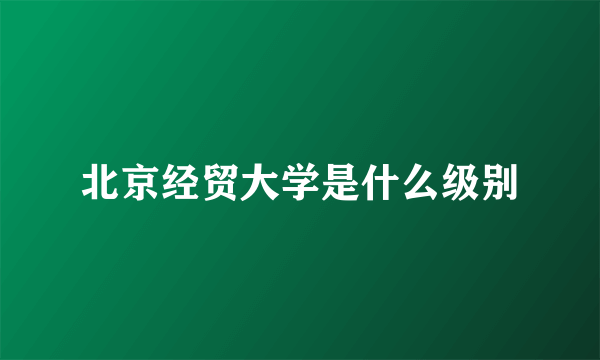 北京经贸大学是什么级别