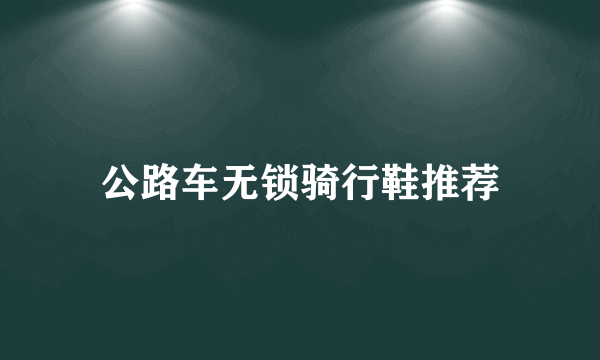 公路车无锁骑行鞋推荐