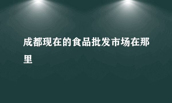 成都现在的食品批发市场在那里