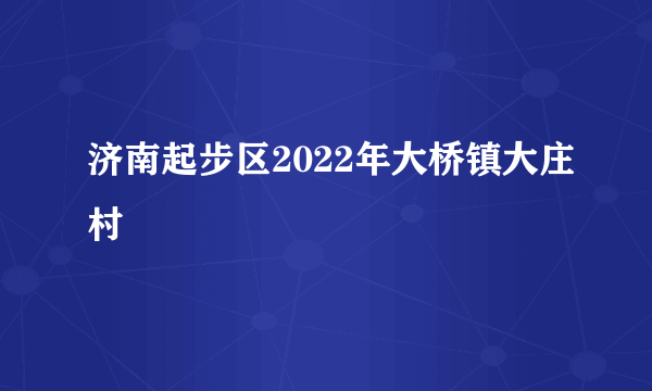 济南起步区2022年大桥镇大庄村