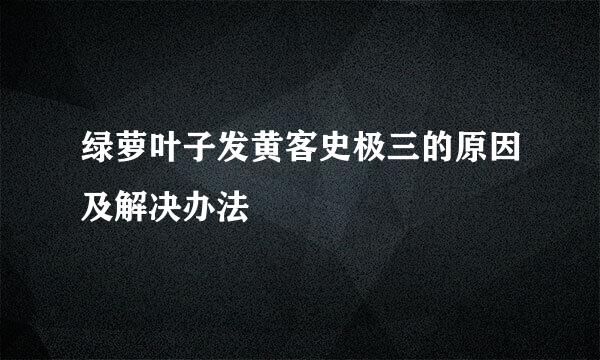 绿萝叶子发黄客史极三的原因及解决办法