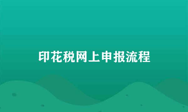 印花税网上申报流程