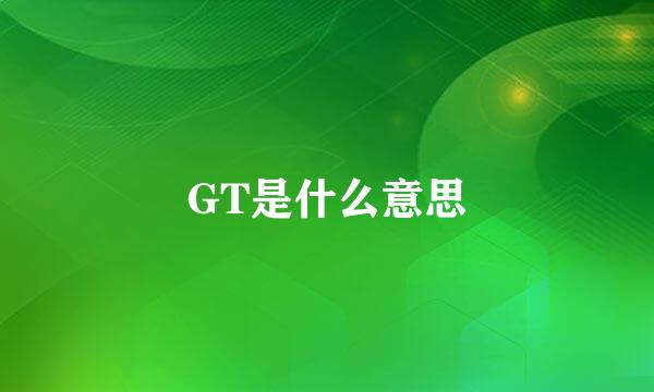 GT是什么意思