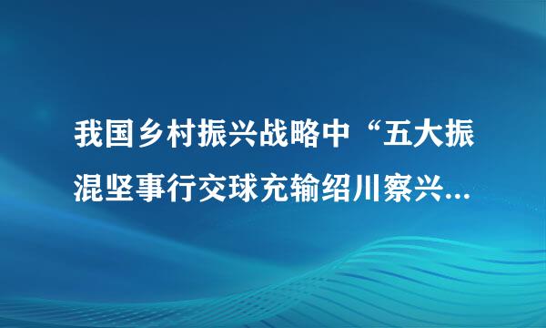 我国乡村振兴战略中“五大振混坚事行交球充输绍川察兴”的具体内容及其辩证关系？