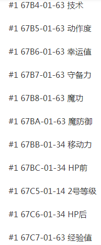 索菲亚的复苏金手指代码是多少