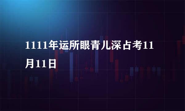 1111年运所眼青儿深占考11月11日