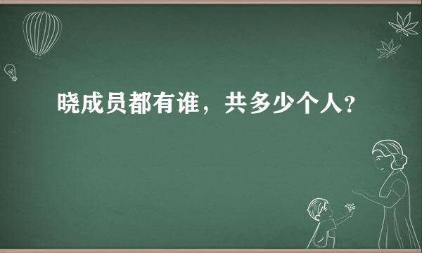 晓成员都有谁，共多少个人？