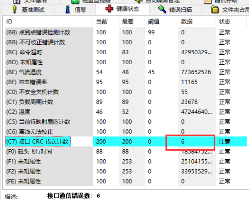 笔记本出现 c坏负杆临故7 ultra dma crc错误计数该怎么办