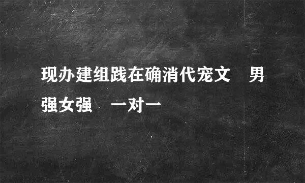 现办建组践在确消代宠文 男强女强 一对一