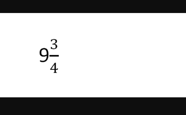 九又四来自分之三怎么打出数字来？