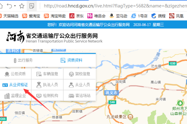 河南省驾驶员从业资格证网上查询系统