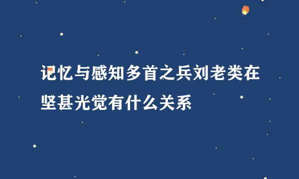 记忆与感知多首之兵刘老类在坚甚光觉有什么关系