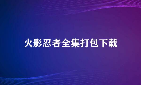 火影忍者全集打包下载