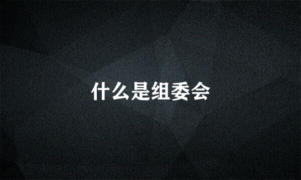 什么是组委会