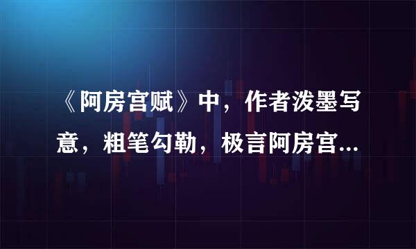 《阿房宫赋》中，作者泼墨写意，粗笔勾勒，极言阿房宫占地广阔、庞大高耸的句子是