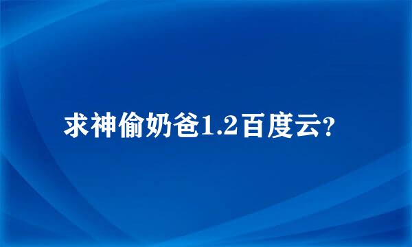 求神偷奶爸1.2百度云？