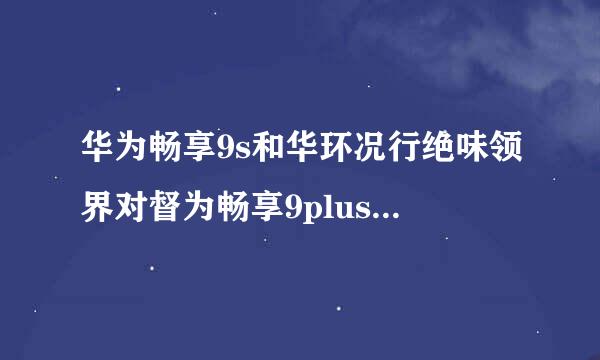 华为畅享9s和华环况行绝味领界对督为畅享9plus哪个比较好？