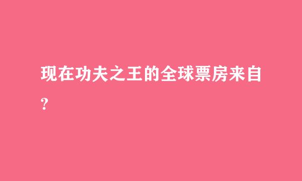 现在功夫之王的全球票房来自?