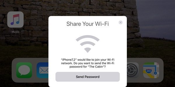 苹果手机Wi-Fi怎么分享密码？