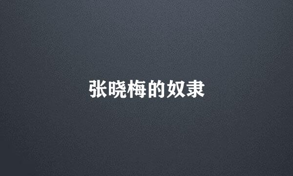 张晓梅的奴隶