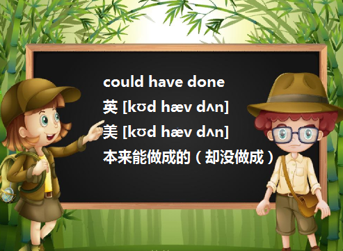 could have done 什么意思 怎么用