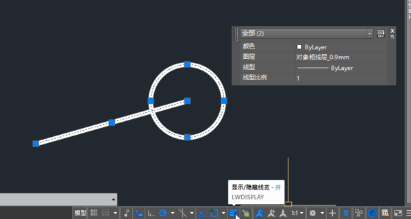 CAD线条加粗怎么实现