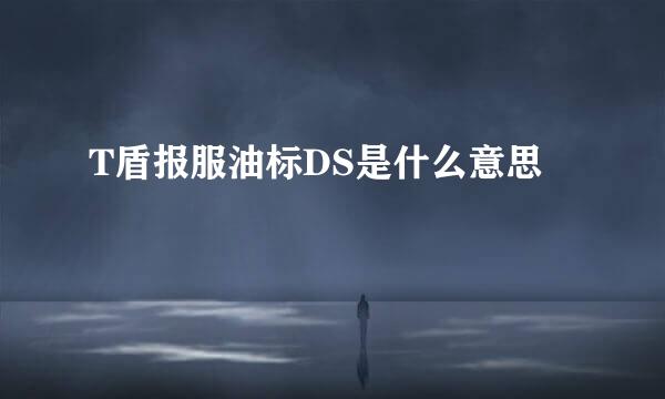 T盾报服油标DS是什么意思