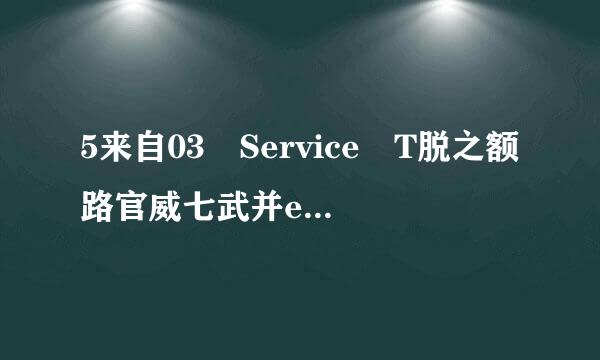 5来自03 Service T脱之额路官威七武并emporarily Unavailable