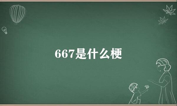 667是什么梗