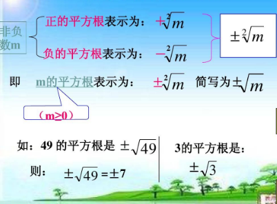 平方根的定义