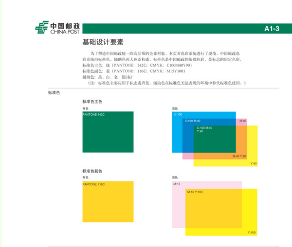 请问有谁知道邮政绿的标准色值是多少呀？