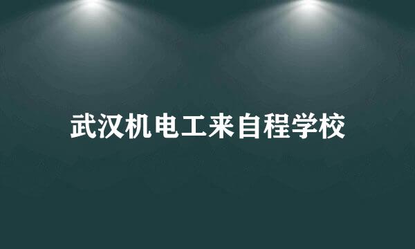 武汉机电工来自程学校